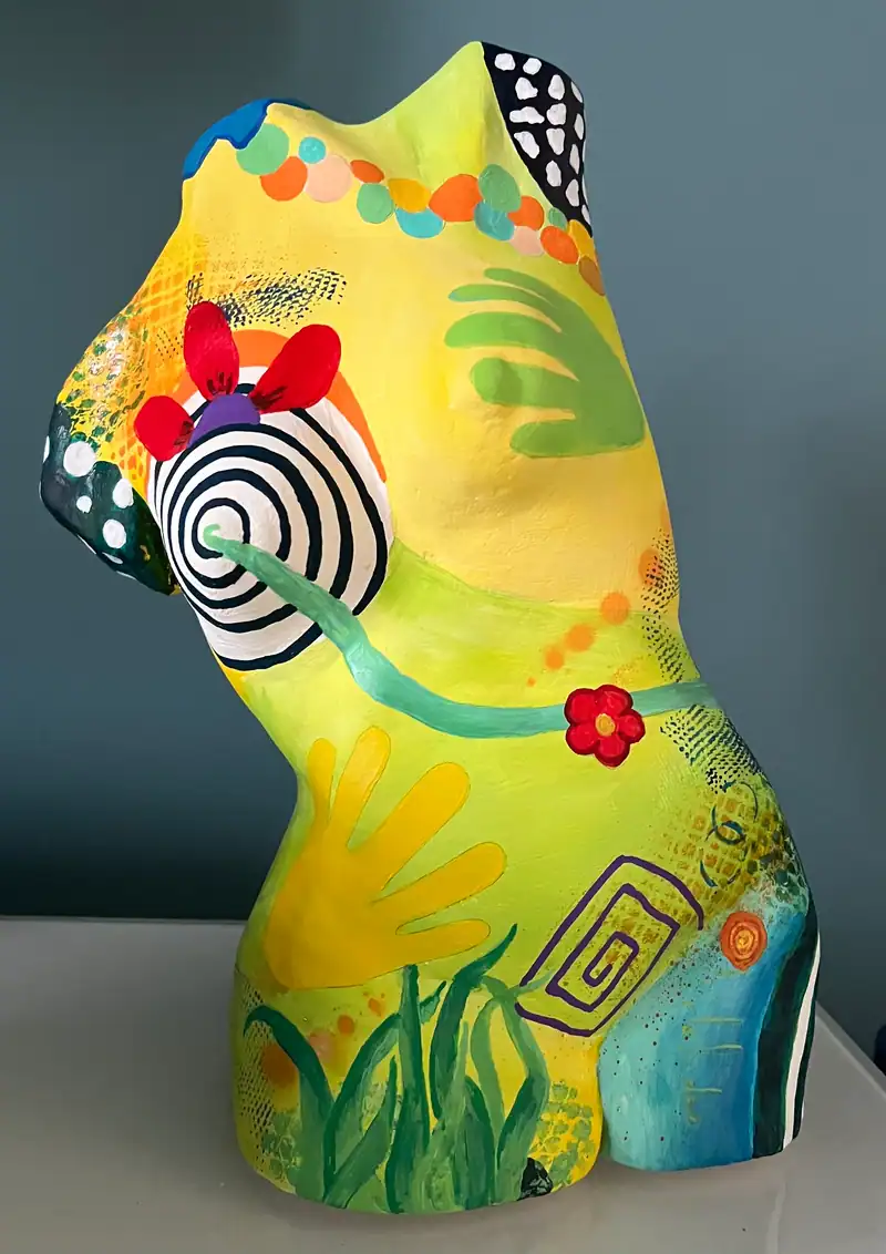 Sans titre, sculpture en céramique (grès) de Christel Art