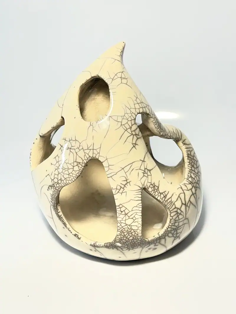 Sans titre, sculpture en céramique (grès) de Christel Art